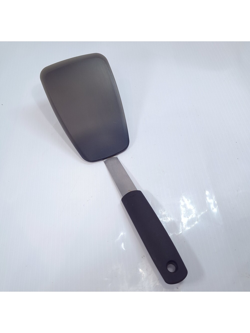 OXO Good Grips Flexible Turner spatula Silicone Black Silver Heat Resistant